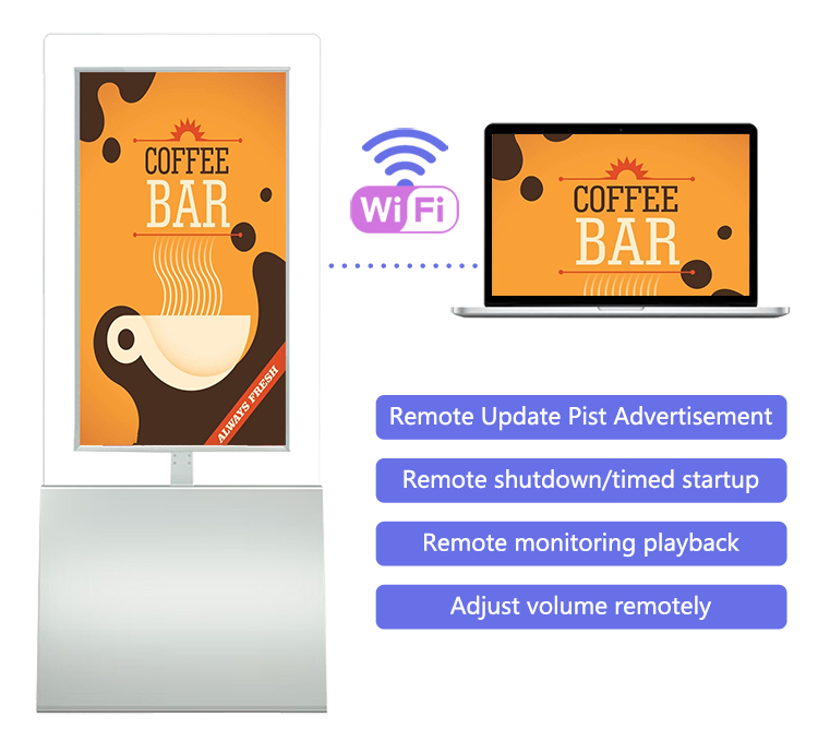 Ultra-thin vertical double-sided digital signage (5) 