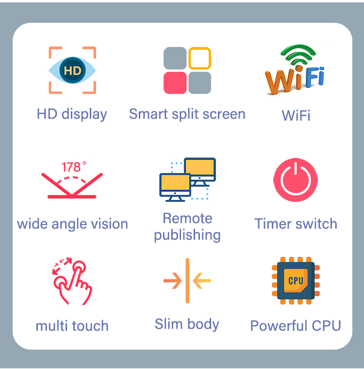 Vertical double-sided advertising totem 